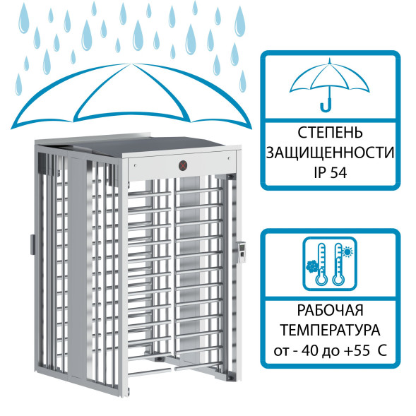 Турникет ПОЛНОРОСТОВОЙ БЛОКПОСТ СТ 6 серия СПЕКТР Z