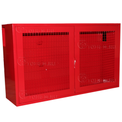 Щит пожарный закрытый металлический, с сеткой (1200х700х300 мм)